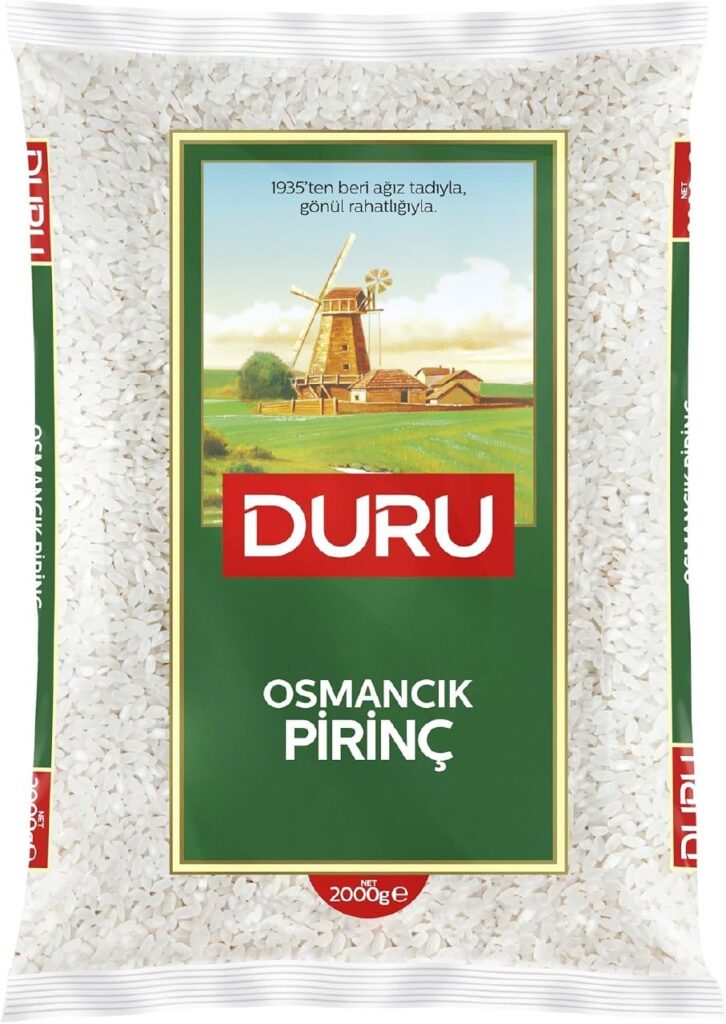 Duru Osmancık Pirinç 2kg – Uzun Taneli, Pilavlık, Dolmalık, Glutensiz, Lezzetli ve Taze Pirinç